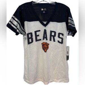 Chicago Bears NFL Mesh game day V-Neck Jersey M NWT